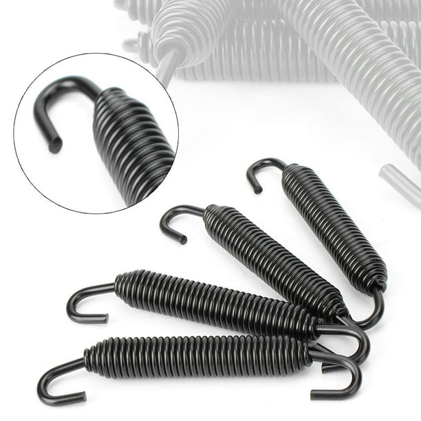 2.56-Inch Cuque Motorcycle Exhaust Springs 2X Motorbike System Fully Rotatable Mounting Springs Stainless Steel Exhauster Pipe Spring 65mm 